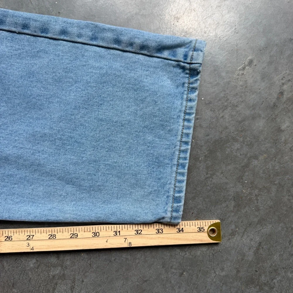 Vintage Y2K Polo Ralph Lauren Jean Co Embroidered Jeans Light Wash Mens 42x34